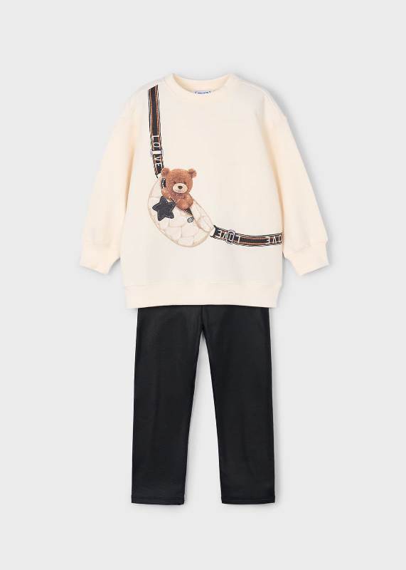 NEW  COLLECTION 
COORDINATO MAYORAL BAMBINA ORSETTO PANNA E NERO 
4727