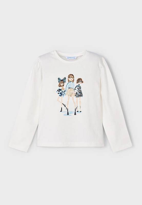 NEW  COLLECTION 
T-SHIRT MAYORAL BAMBINA CON FANTASIA BAMBOLE 
4011