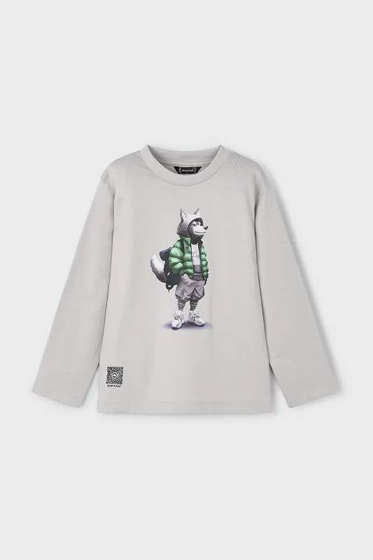 NEW  COLLECTION 
T-SHIRT MAYORAL BAMBINO FANTASIA LUPO
4083