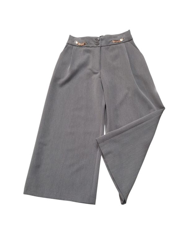 PANTALONE MODELLO PALAZZO GRIGIO RAGAZZA NAICE COUTURE 
NAI27454