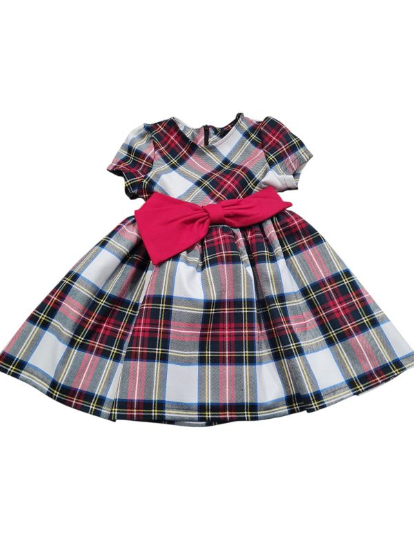 NEW COLLECTION
ABITO IN TARTAN CON FIOCCO ROSSO MLR BAMBINA
MAI2249