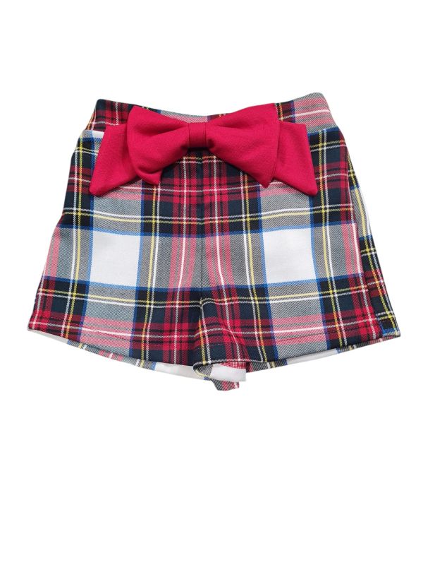 NEW COLLECTION
SHORTS IN TARTAN CON FIOCCO ROSSO NEONATA NALù
P41522
