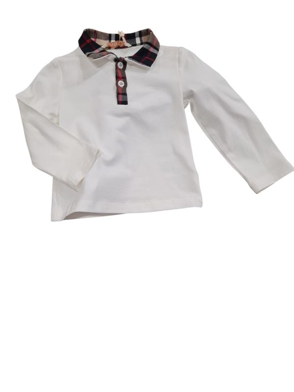 NEW COLLECTION
POLO COLOR LATTE CON COLLETTO TARTAN NALù NEONATO
P41547