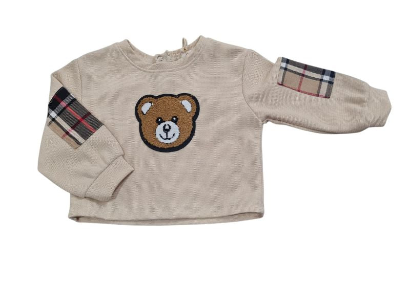 NEW COLLECTION
MAGLIOCINO TEDDY BEIGE CON TOPPE TARTAN NALù NEONATO
P41545