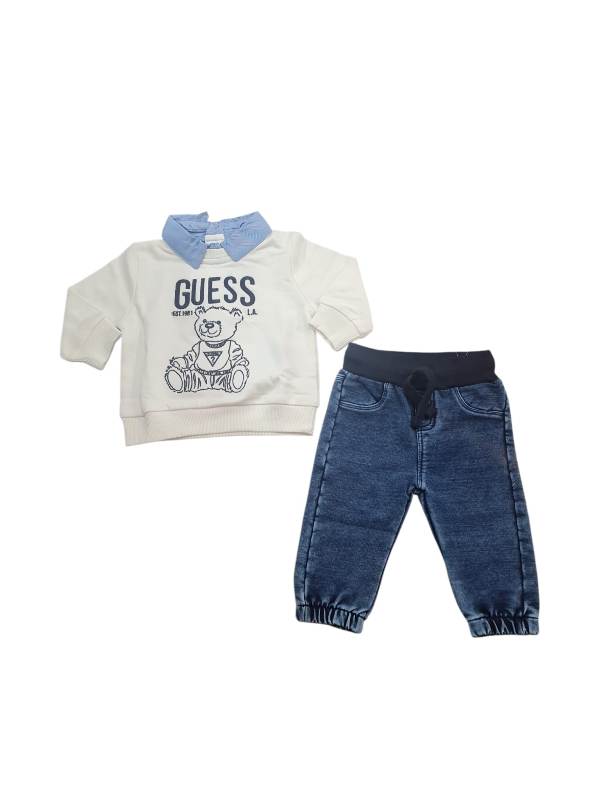 NUOVO ARRIVO
COORDINATO GUESS NEONATO TEDDY JEANS 
I6RG02KA6R4