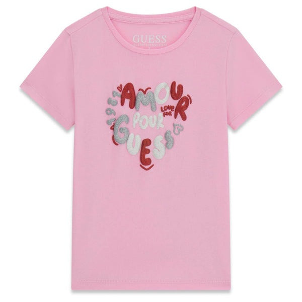 NUOVO ARRIVO
T-SHIRT MANICA CORTA FUXIA E GLITTER DA BAMBINA GUESS K6RI02K6YW4