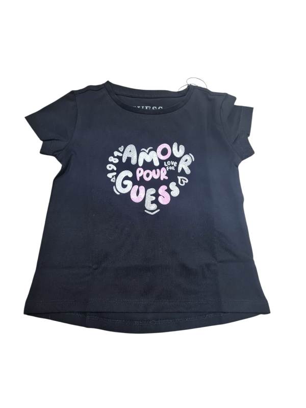 NUOVO ARRIVO
T-SHIRT MANICA CORTA NERA E GLITTER DA BAMBINA GUESS K6RI02K6YW4