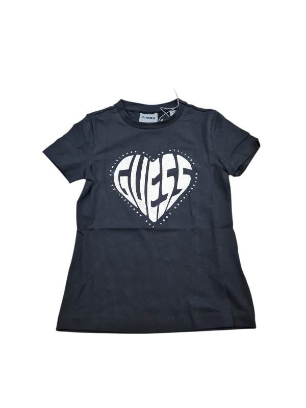 NUOVO ARRIVO 
T-SHIRT GUESS RAGAZZA NERA CON LOGO A CUORE
J5RI46J1314