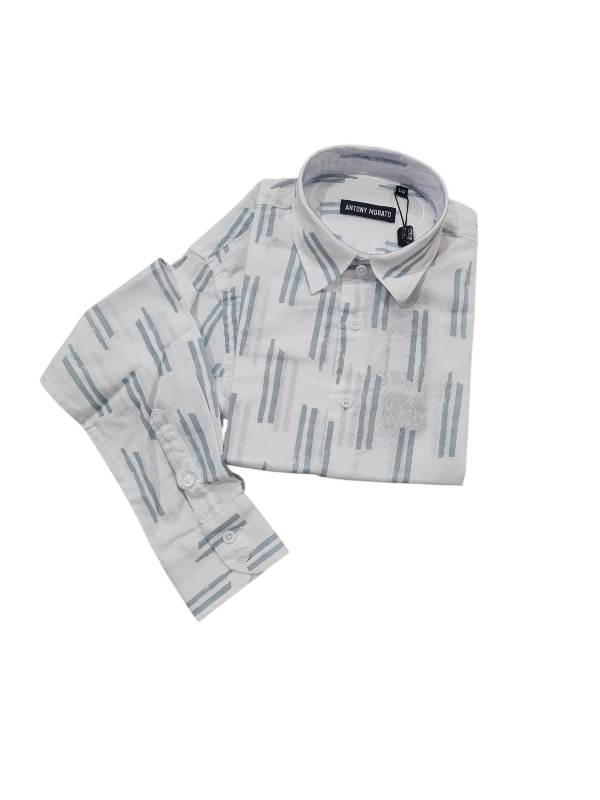 NUOVO ARRIVO
CAMICIA RAGAZZO ANTONY MORATO CON DETTAGLI VERDE SALVIA 
FA430661