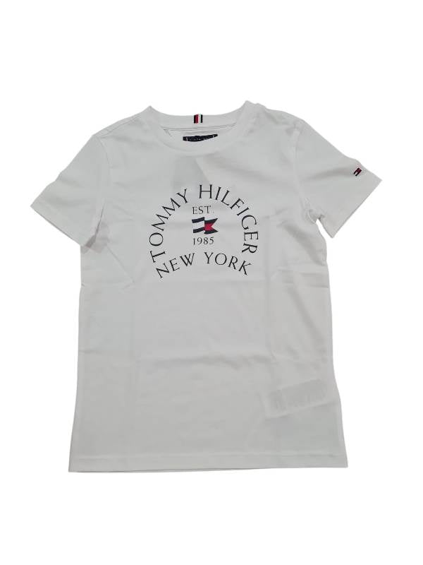 NUOVO ARRIVO
T-SHIRT TOMMY HILFIGHER RAGAZZO BIANCA CON SCRITTA BLU
9278