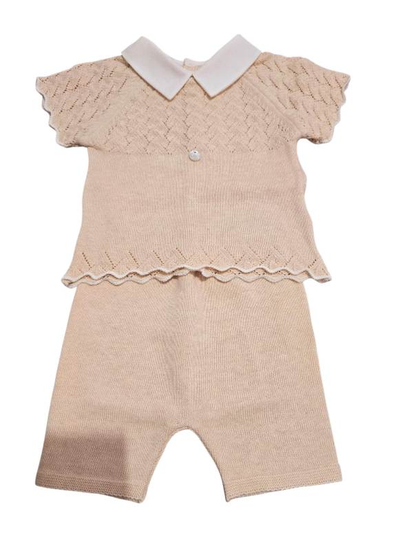 NUOVO ARRIVO
COORDINATO IN FILO DR.KID NEONATO UNISEX NEL COLOR BISCOTTO CON RICAMI
150