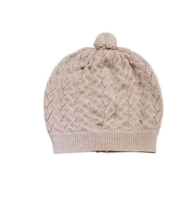 NUOVO ARRIVO
CAPPELLO IN FILO LAVORATO DR.KID NEONATO COLORE BISCOTTO CON POM POM 151