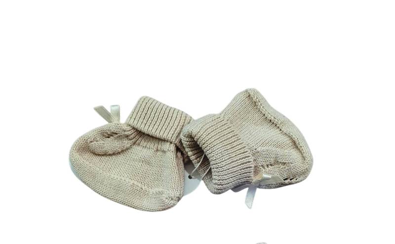 NUOVO ARRIVO
SCARPINA IN FILO LAVORATO CON FIOCCO DR.KID NEONATA COLORE BISCOTTO 137