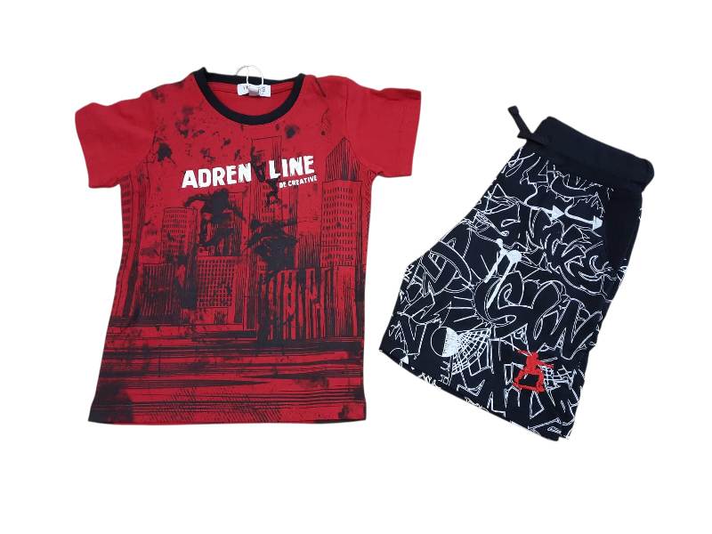 NUOVO ARRIVO
COORDINATO CORTO BAMBINO
ROSSO E NERO YOUR'S
BY8152