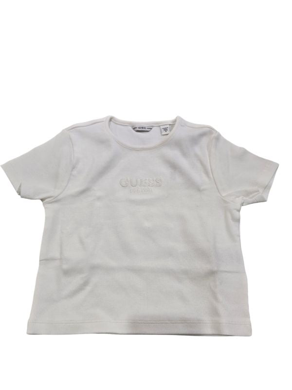 NUOVO ARRIVO
T-SHIRT GUESS RAGAZZA BIANCA A COSTINE,GIROCOLLO, MEZZA MANICA
J6GI32KBZP4
