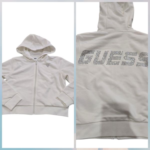 NUOVO ARRIVO
FELPA GUESS RAGAZZA BIANCA CON CAPPUCCIO E LOGO GLITTERATO DIETRO, ZIPPATA
J6GQ07KF712