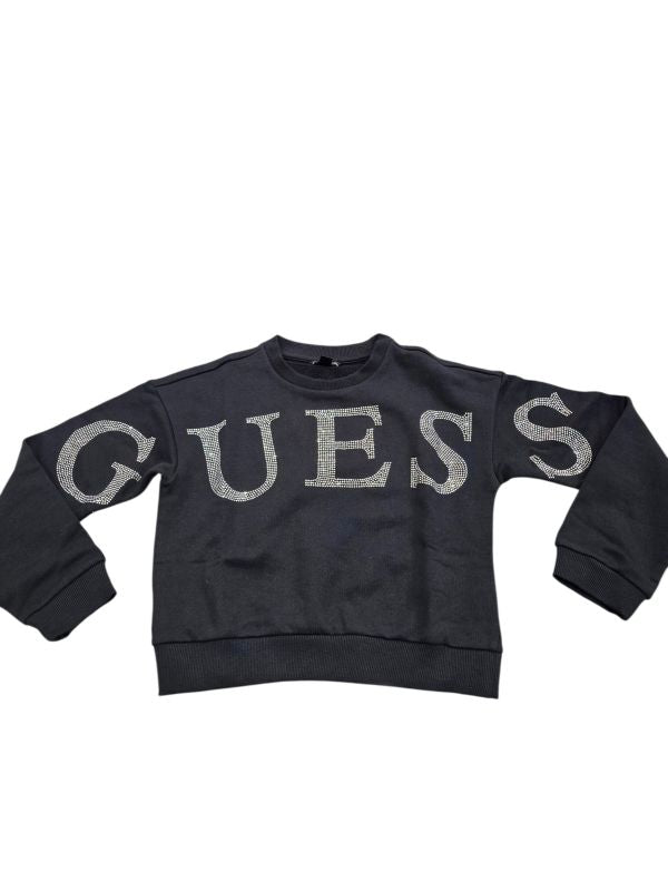 NUOVO ARRIVO
FELPA GUESS RAGAZZA NERA LOGO GLITTERATO,GIROCOLLO MANICA LUNGA 
J6RQ10KAD74