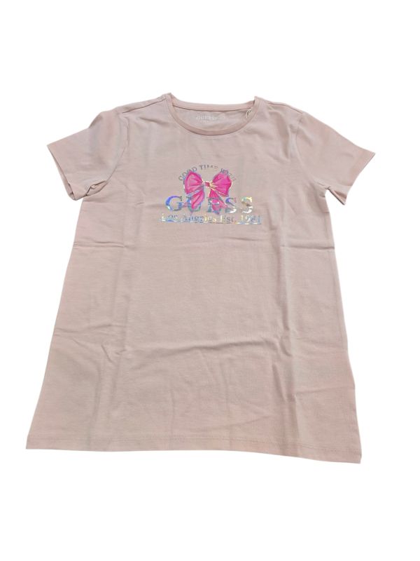 NUOVO ARRIVO
T-SHIRT GUESS RAGAZZA MEZZA MANICA,GIROCOLLO ROSA ANTICO 
J6GI28K6YW4