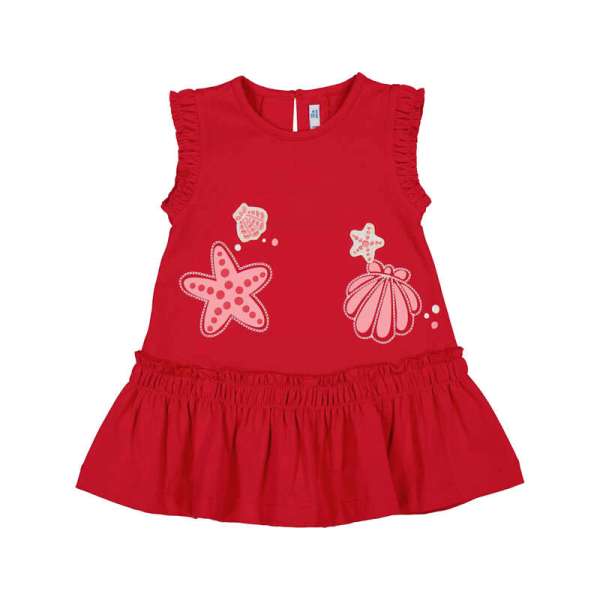 NUOVO ARRIVO
ABITO SCAMICIATO MAYORAL NEONATA ROSSO CON STAMPE
1929