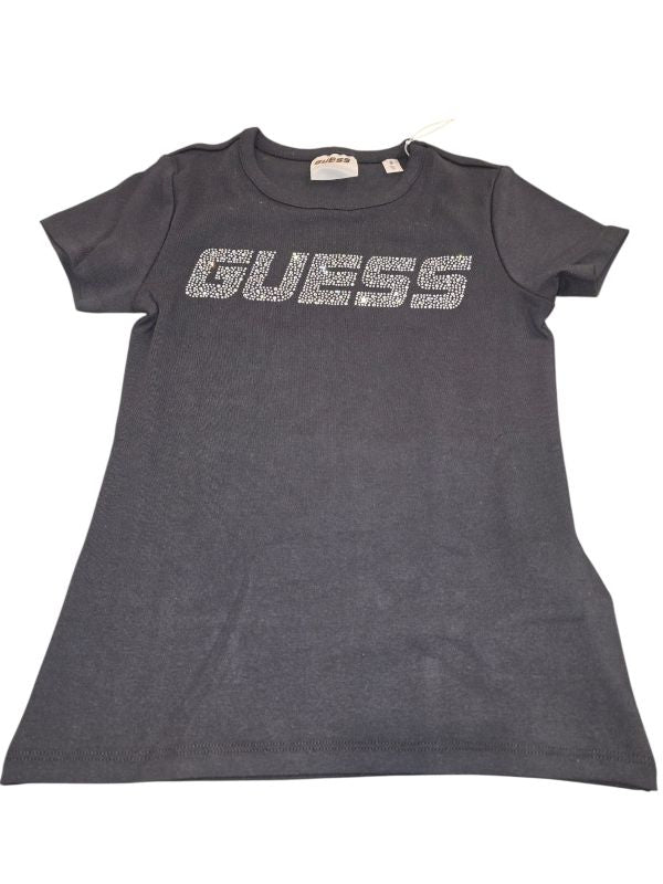 NUOVO ARRIVO
T-SHIRT GUESS RAGAZZA NERA LOGO GLITTERATO GIROCOLLO MEZZA MANICA
J5YI42KCIV1