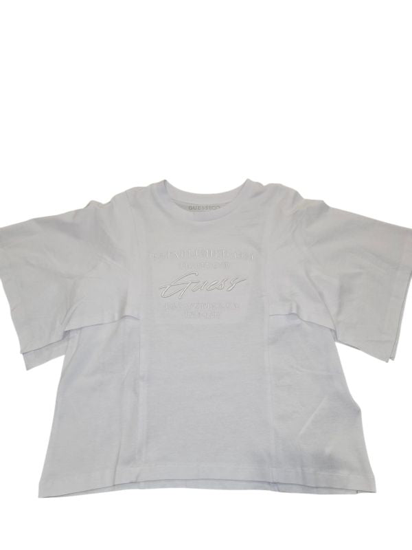NUOVO ARRIVO
T-SHIRT GUESS RAGAZZA BIANCA CON BRAND RICAMATO E MANICHE LARGHE J6GI30K8HM4