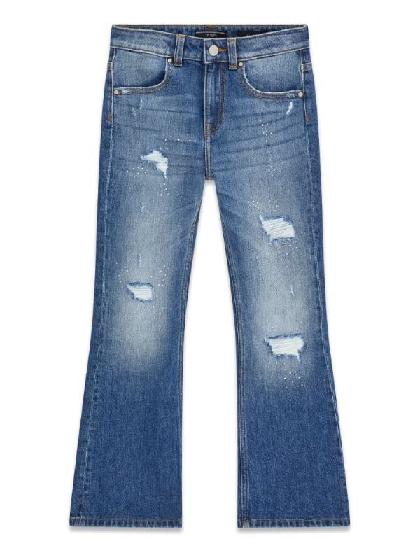NUOVO ARRIVO
JEANS GUESS RAGAZZA IN DEMIN SCURO LAVATO MODELLO A ZAMPA J6RA09D5FM0