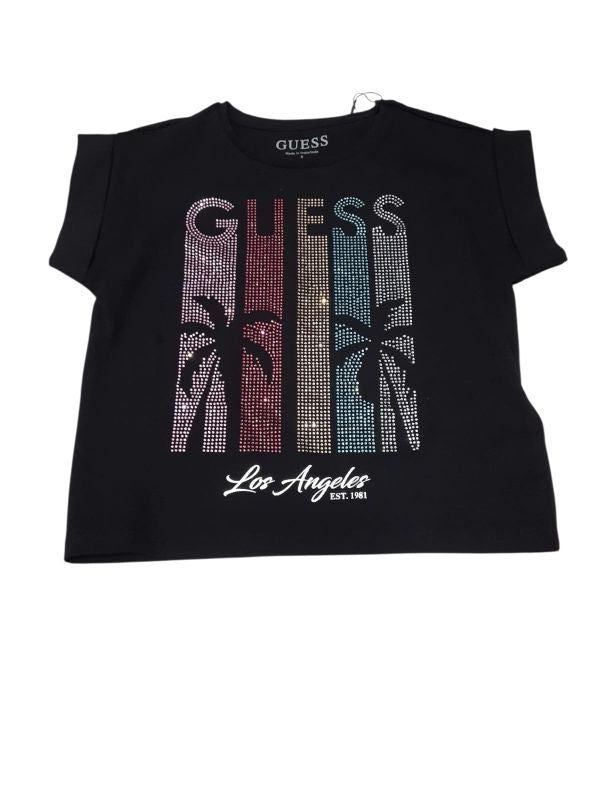 NUOVO ARRIVO
T-SHIRT GUESS RAGAZZA NERA CON SCRITTA DEL BRAND GLITTER
J6GI20K6YW4