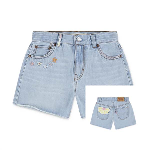 NUOVO ARRIVO 
SHORTS LEVI'S BAMBINA CON FIORI RICAMATI
3EP479