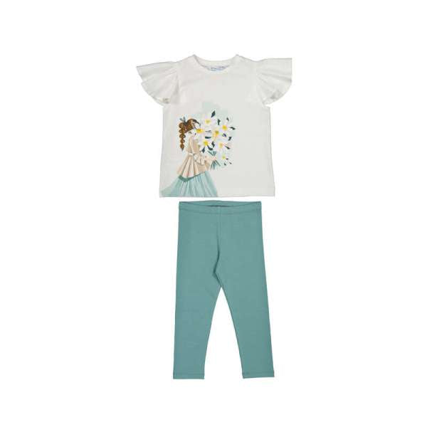 NUOVO ARRIVO
COORDINATO BAMBINA MAYORAL LATTE E MENTA CON FIORI
3724