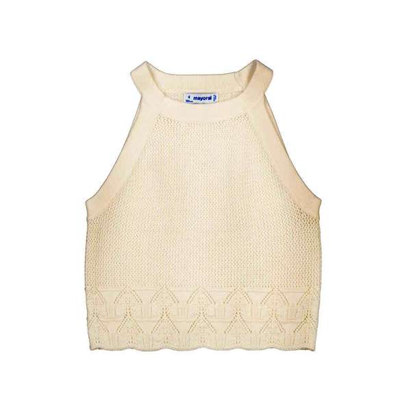 NUOVO ARRIVO
TOP BAMBINA MAYORAL
IN FILO DI COTONE PANNA
3027
