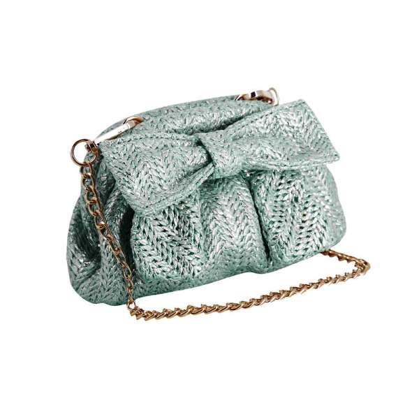 NUOVO ARRIVO
BORSETTA BAMBINA MAYORAL
MODELLO POCHETTE IN PAGLIETTA VERDE MENTA 10207