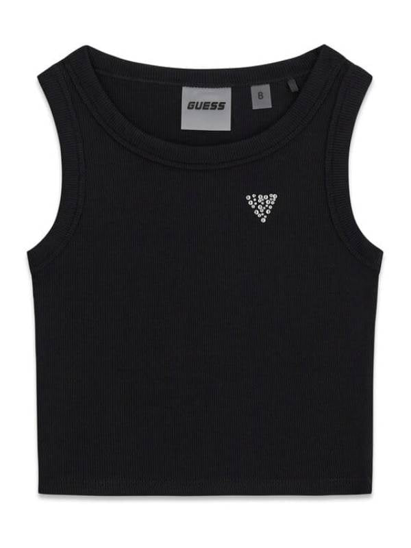 NUOVO ARRIVO
CANOTTA RAGAZZA GUESS NERA A COSTINE CON TRIANGOLO GLITTER
J6GI36K8RT2