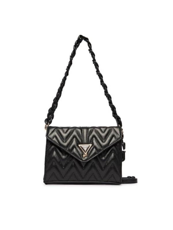 NUOVO ARRIVO 
BORSA GUESS RAGAZZA TRAPUNTATA NERA CON MICROGLITTER
J6GZ06W4090