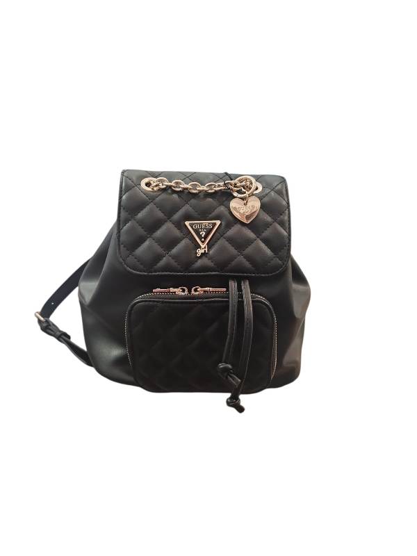NUOVO ARRIVO 
ZAINO GUESS RAGAZZA NERO CON CATENA ORO 
J5YZ04WGT10