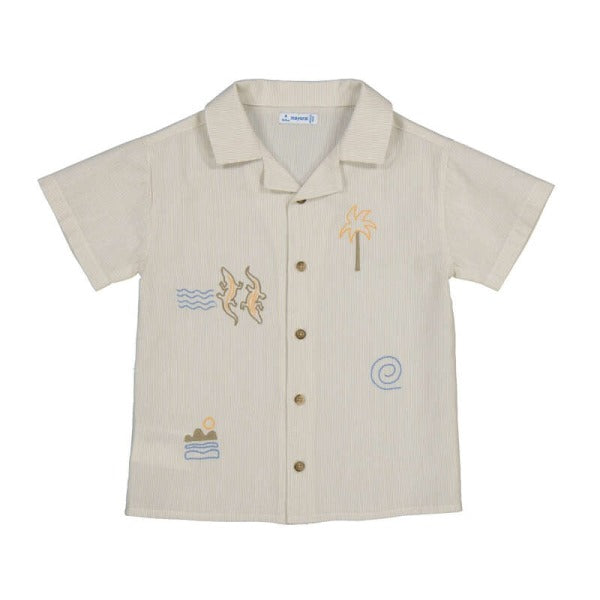 NUOVO ARRIVO
CAMICIA MAYORAL BAMBINO CON MICRO RIGA BEIGE E RICAMI
3114