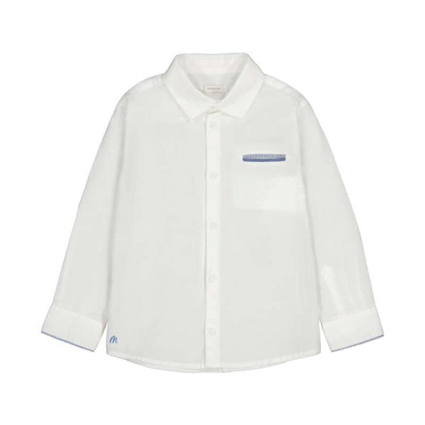 NUOVO ARRIVO
CAMICIA MAYORAL BAMBINO IN LINO BIANCO CON INSERTI INDACO
3117