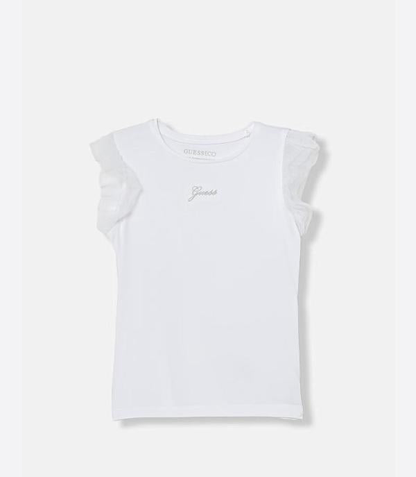 NUOVO ARRIVO
T-SHIRT GUESS BAMBINA BIANCA CON MANICHE A VOULANT TONO SU TONO
K6GI19K6YW4