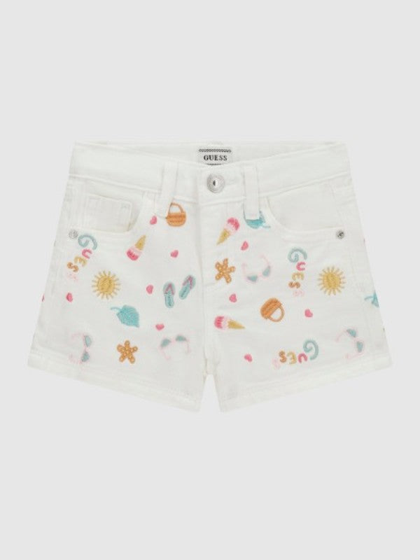 NUOVO ARRIVO
SHORT GUESS BAMBINA BIANCO CON FANTASIE RICAMATE MULTICOLOR
K6GD09WH630
