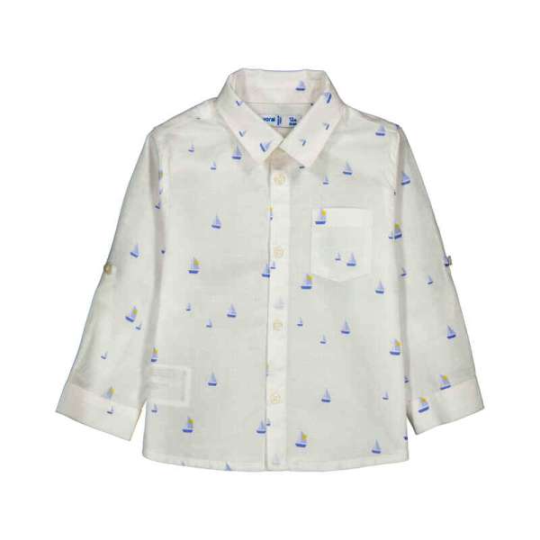 NUOVO ARRIVO
CAMICIA NEONATO MAYORAL BIANCA CON FANTASIA BARCHE AVION 1118