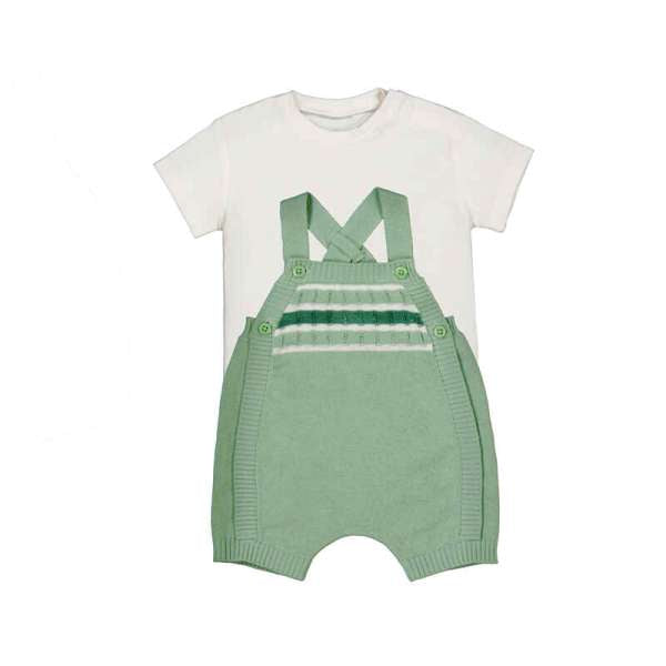 NUOVO ARRIVO
COORDINATO MAYORAL NEONATO IN FILO DI COTONE VERDE 
1610