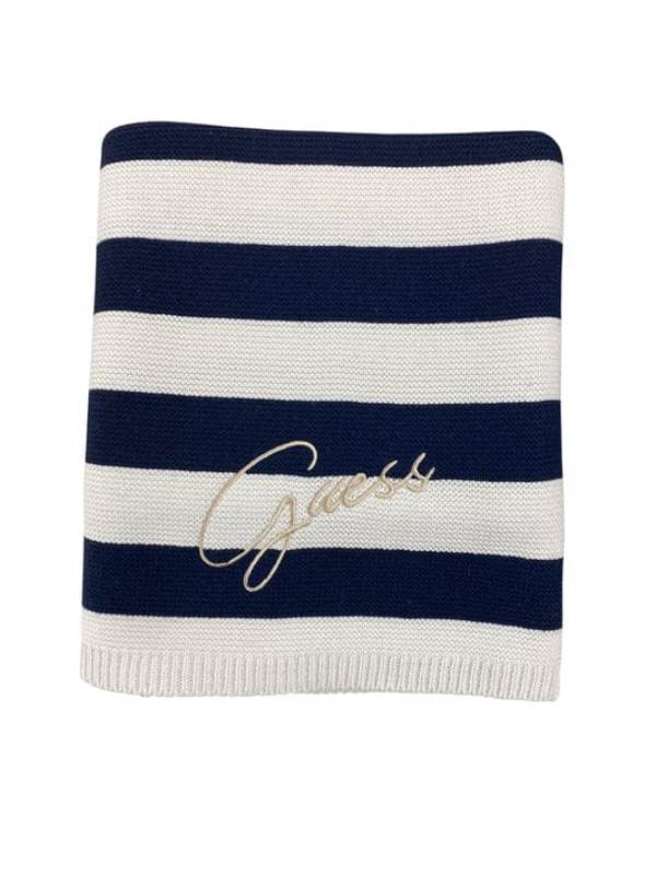 NUOVO ARRIVO
COPERTINA GUESS NEONATO UNISEX A RIGHE BIANCHE E BLU
H6RW09Z0170
