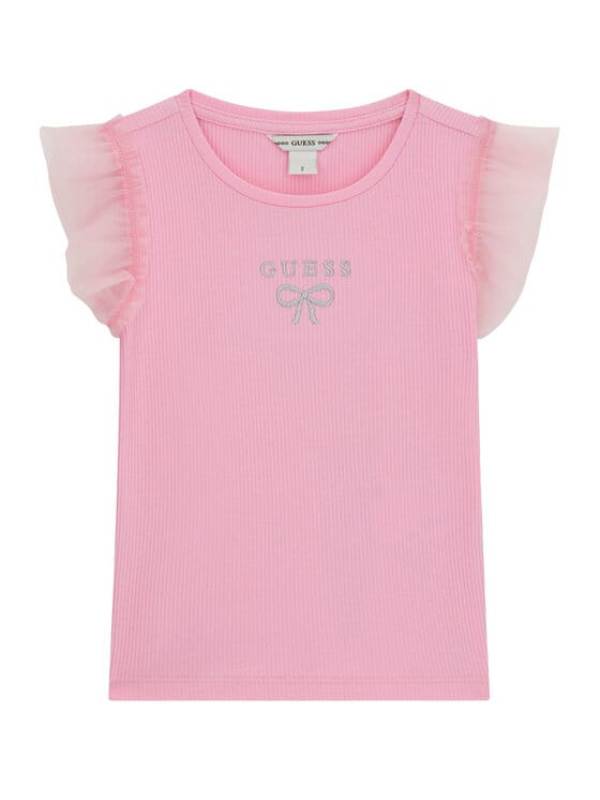 NUOVO ARRIVO
T-SHIRT GUESS NEONATA ROSA SHOKKING A COSTINE CON VOULANT
K6RI12KCU20
