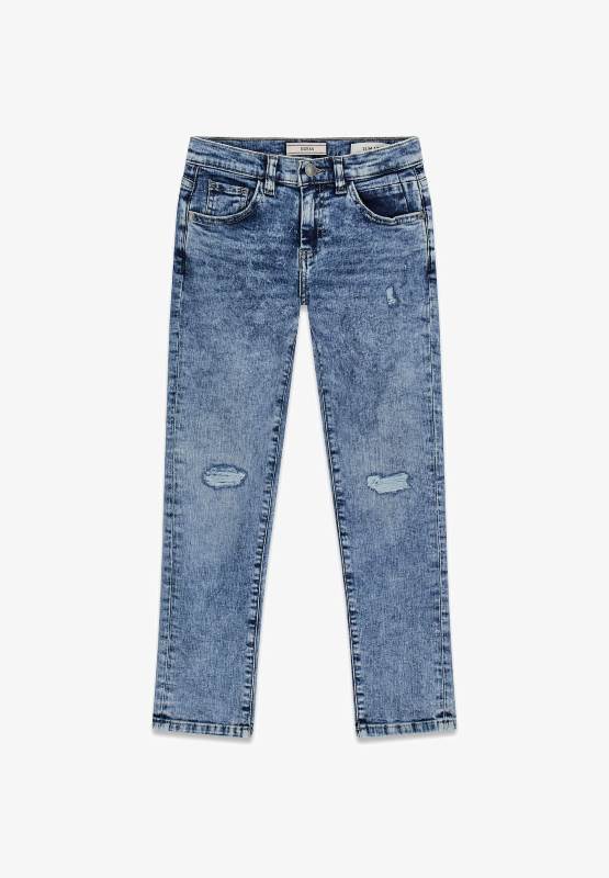 JEANS GUESS RAGAZZO SLIM FIT SFUMATO CON STRAPPI FODERATI 12 ANNI L6RA00D4610