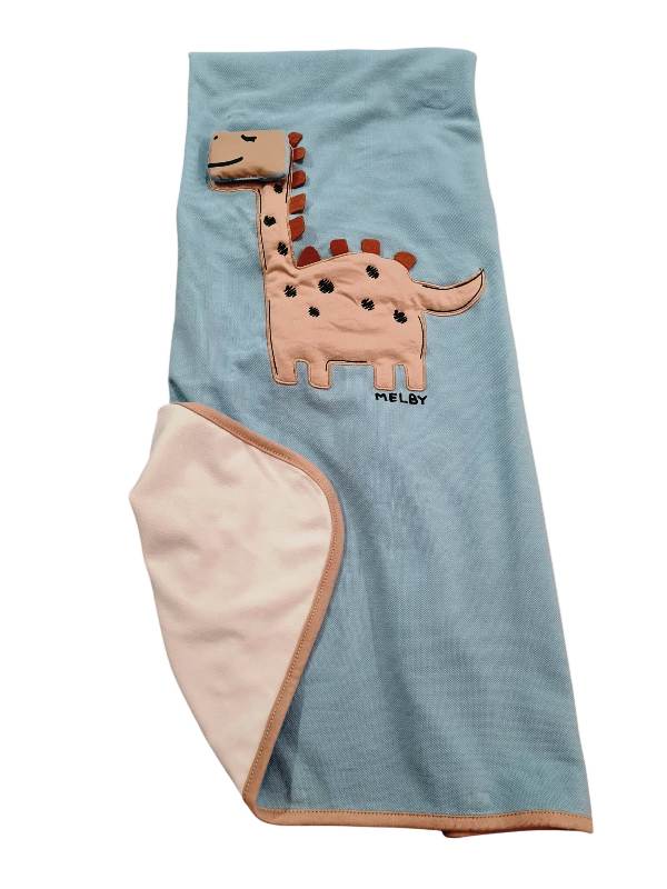 NUOVO ARRIVO
COPERTA NEONATO MELBY REVERSIBILE IN TESSUTO PIQUET CELESTE E BEIGE 26T5750