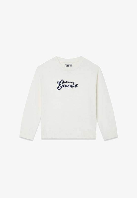 NUOVO ARRIVO
MAGLIONE GUESS NEONATO UNISEX IN FILO DI COTONE BURRO CON LOGO BLU
N6RR00Z2BB0