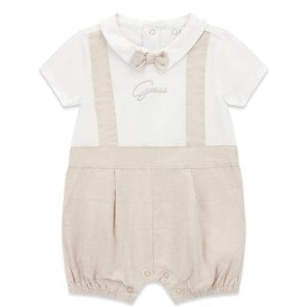 NUOVO ARRIVO
PAGLIACCETTO GUESS NEONATO BEIGE E BIANCO IN MISTO LINO
P6RG03J1300
