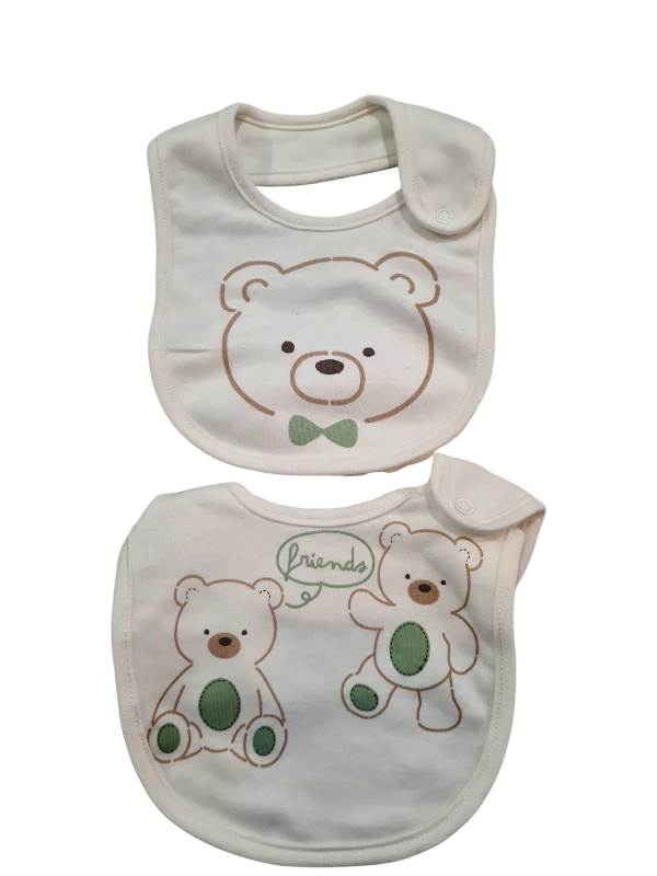 NUOVO ARRIVO
SET DI BAVAGLINI DA 2 PEZZI NEONATO MELBY IN COTONE LATTE A FANTASIA 25S0430