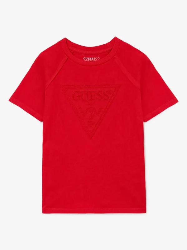 NUOVO ARRIVO
T-SHIRT GUESS RAGAZZO IN COTONE ROSSO CON RICAMI SUL PETTO L6RI06K8HM4
