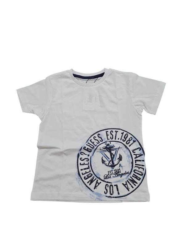 T-SHIRT GUESS BAMBINO BIANCA CON LOGO SUL FONDO MARINE
N6RI10K8HM4