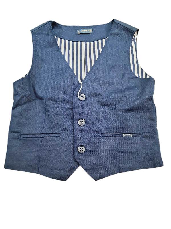 GILET BAMBINO MAYORAL IN COTONE MISTO LINO BLU 3 ANNI
3338